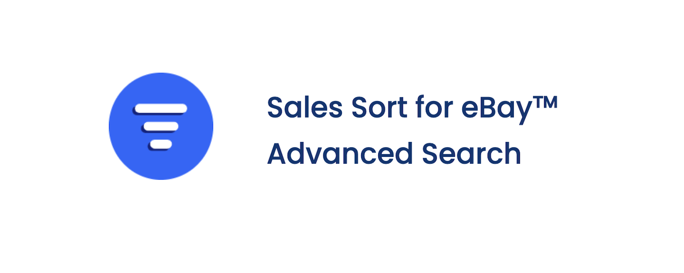 Sales Sort for eBay™ Advanced Search marquee promo image