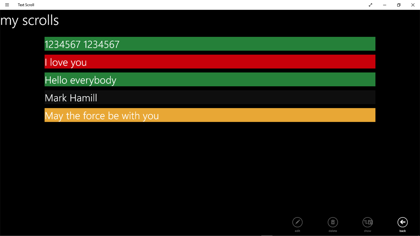 #9. Text Scroll (Windows) 由: Santy P91