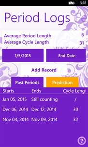 My Period Tracker / Calendar screenshot 3
