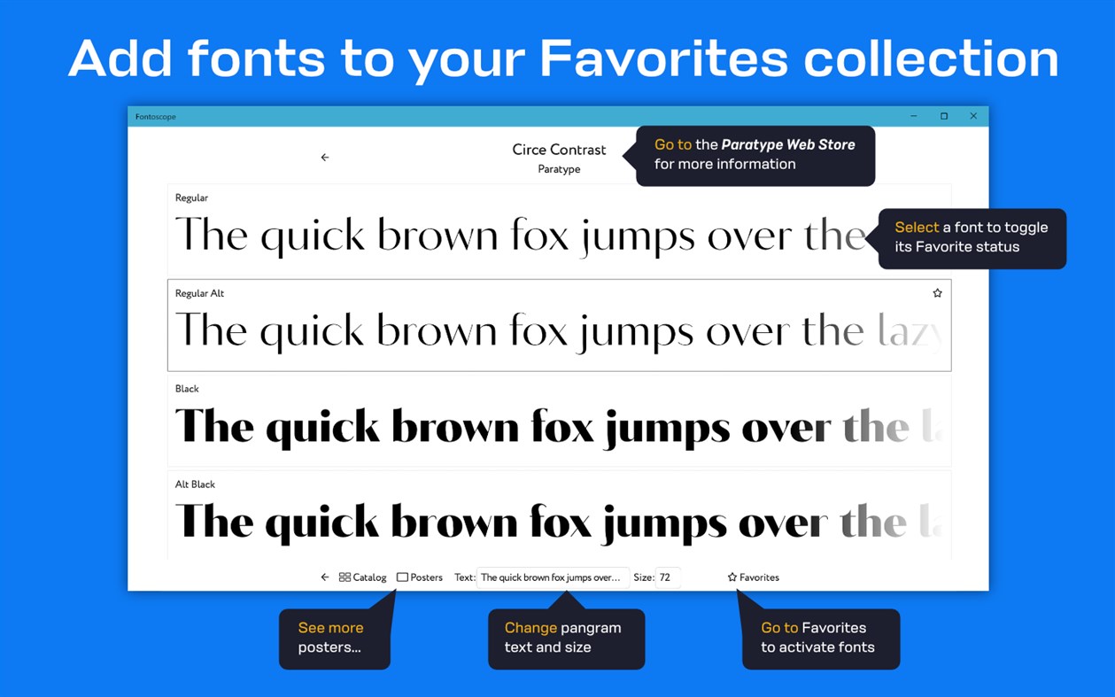 #2. Fontoscope (Windows) 由: Paratype, Inc.