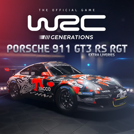 WRC Generations - Porsche 911 GT3 RS RGT Extra liveries for xbox
