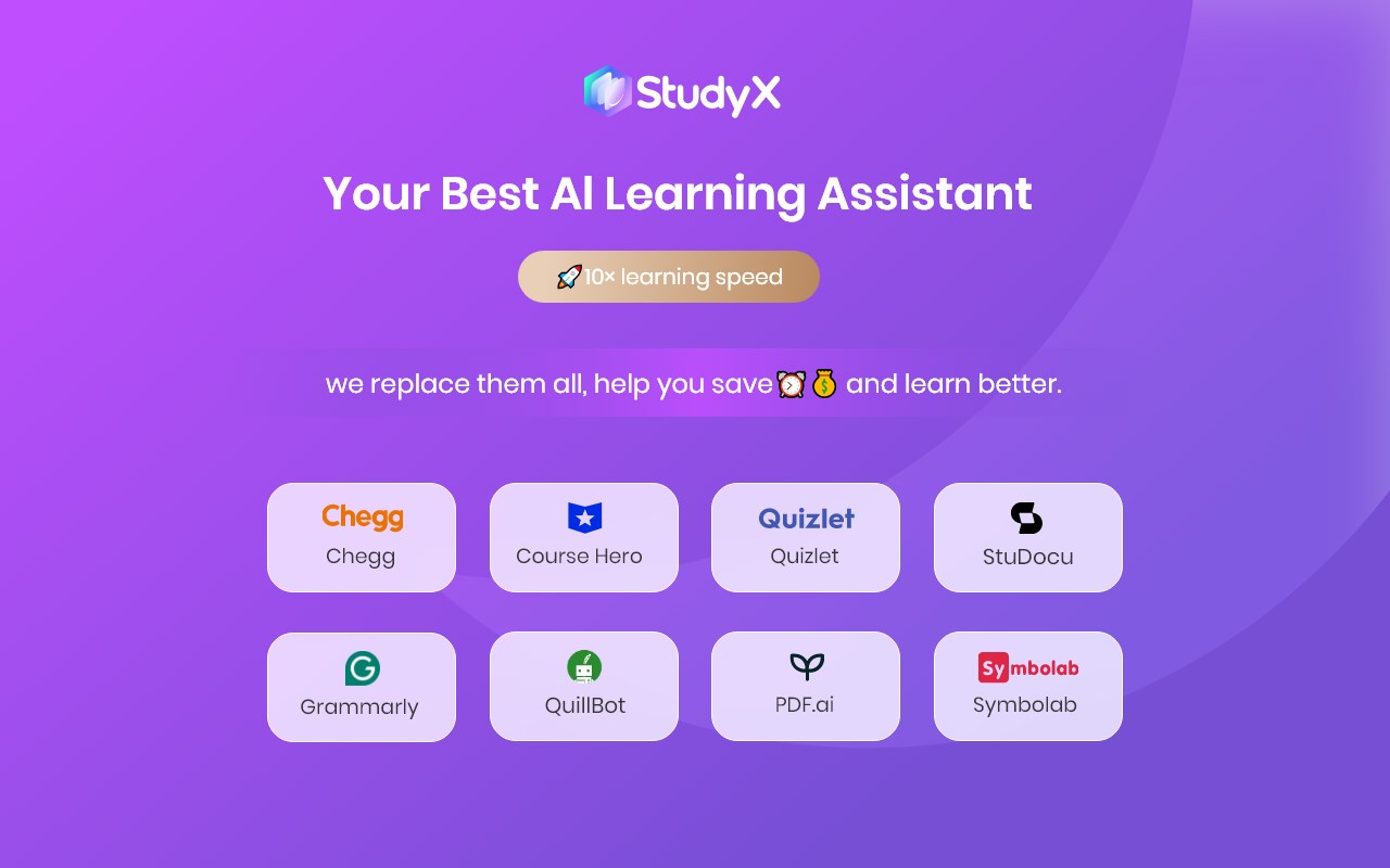 StudyX: Your AI Homework, Writing & Reading Assistant