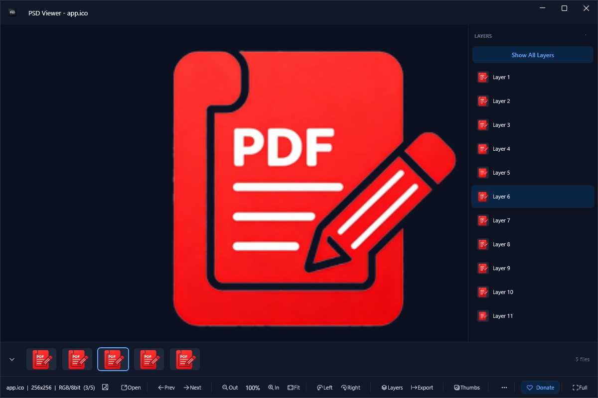 PSD View screenshot