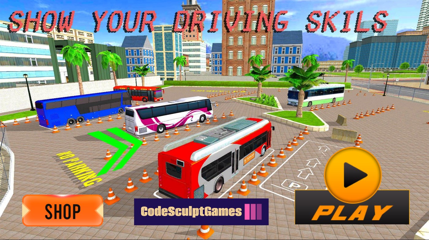 #1. Bus Driving Parking 3D (Windows) By: CodeSculpt Games