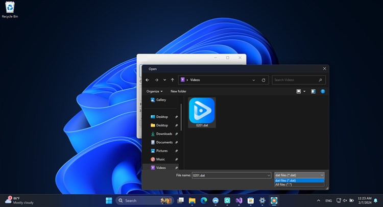 DAT to MP4 or MP3 - PC - (Windows)