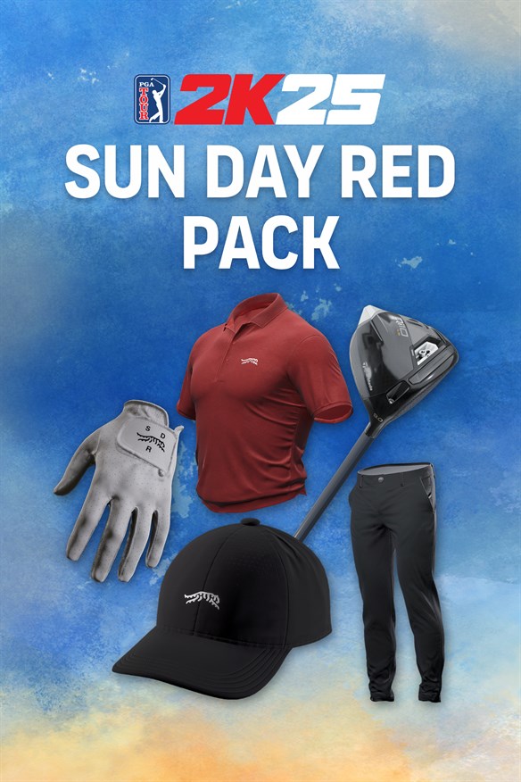 PGA TOUR 2K25 Sun Day Red Pack Xbox Series X|S and Xbox One cover art