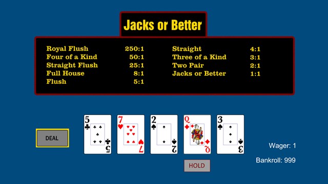 Video Poker 2017 screenshot 1
