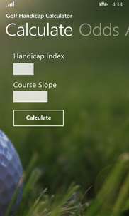 Golf Handicap Calculator screenshot 2