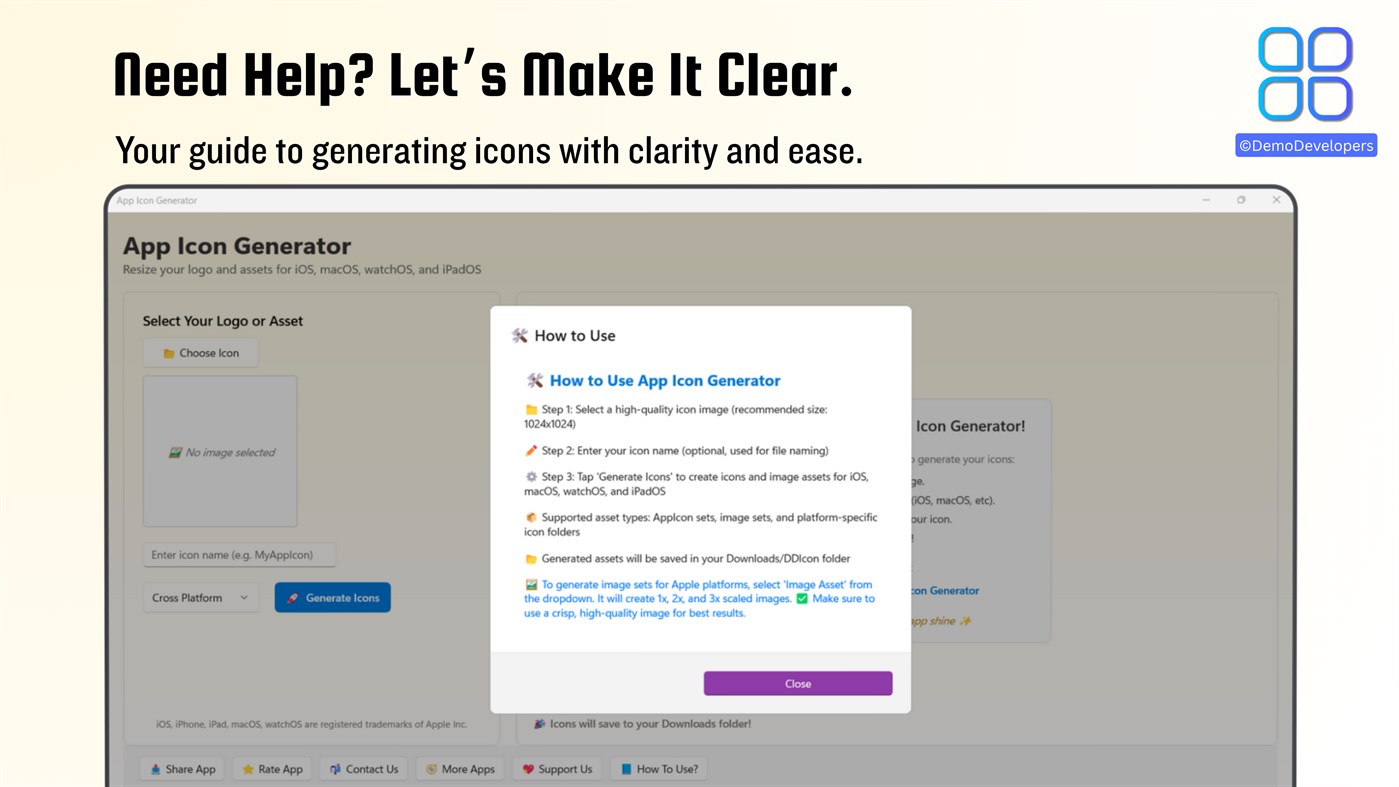 #7. Icon Generator For Your App (Windows) Podle: Demo Developers