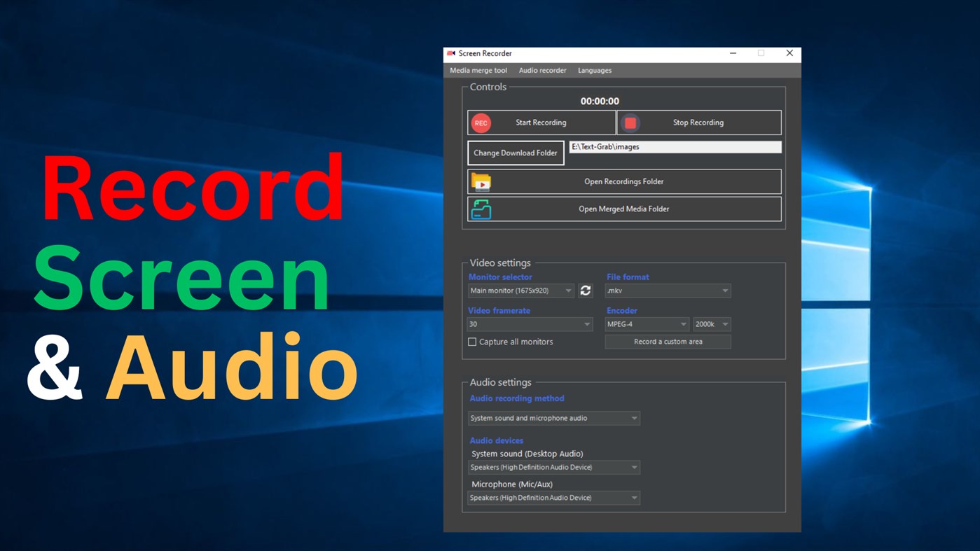 #1. Screen Recorders (Windows) 作者: Screen Recorder
