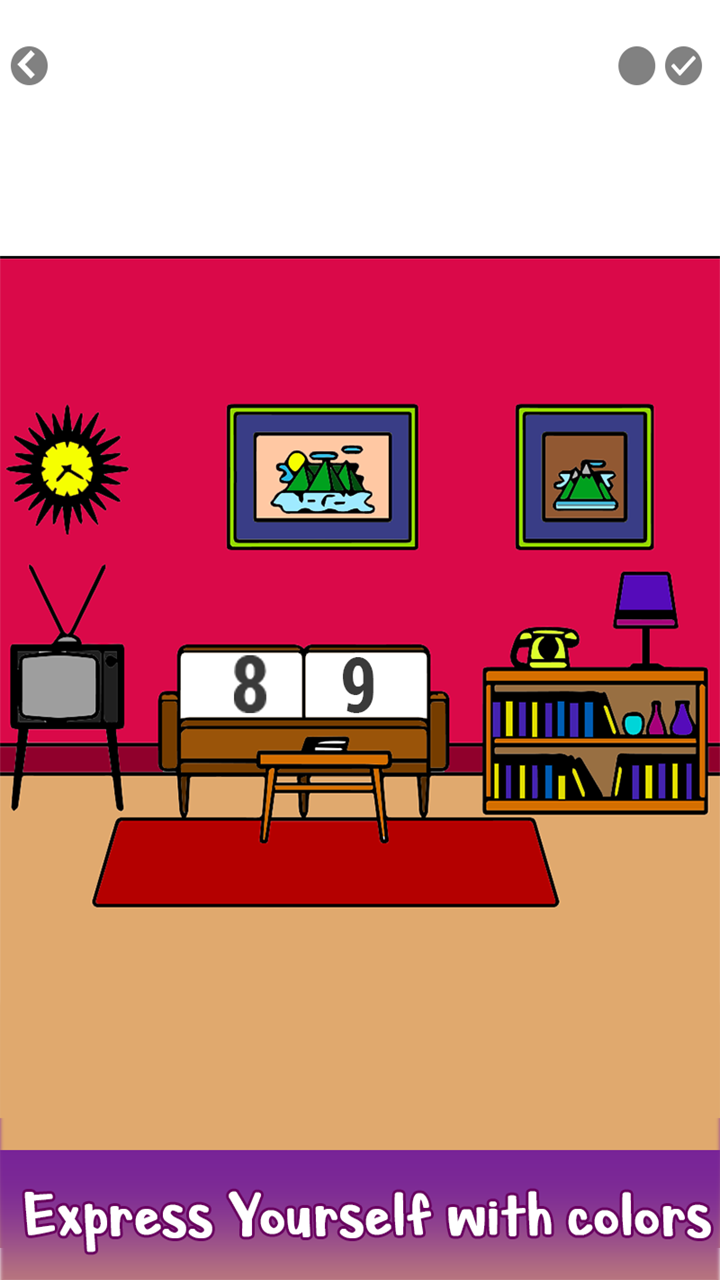 House Interior Color By Number Home Coloring Book Beziehen