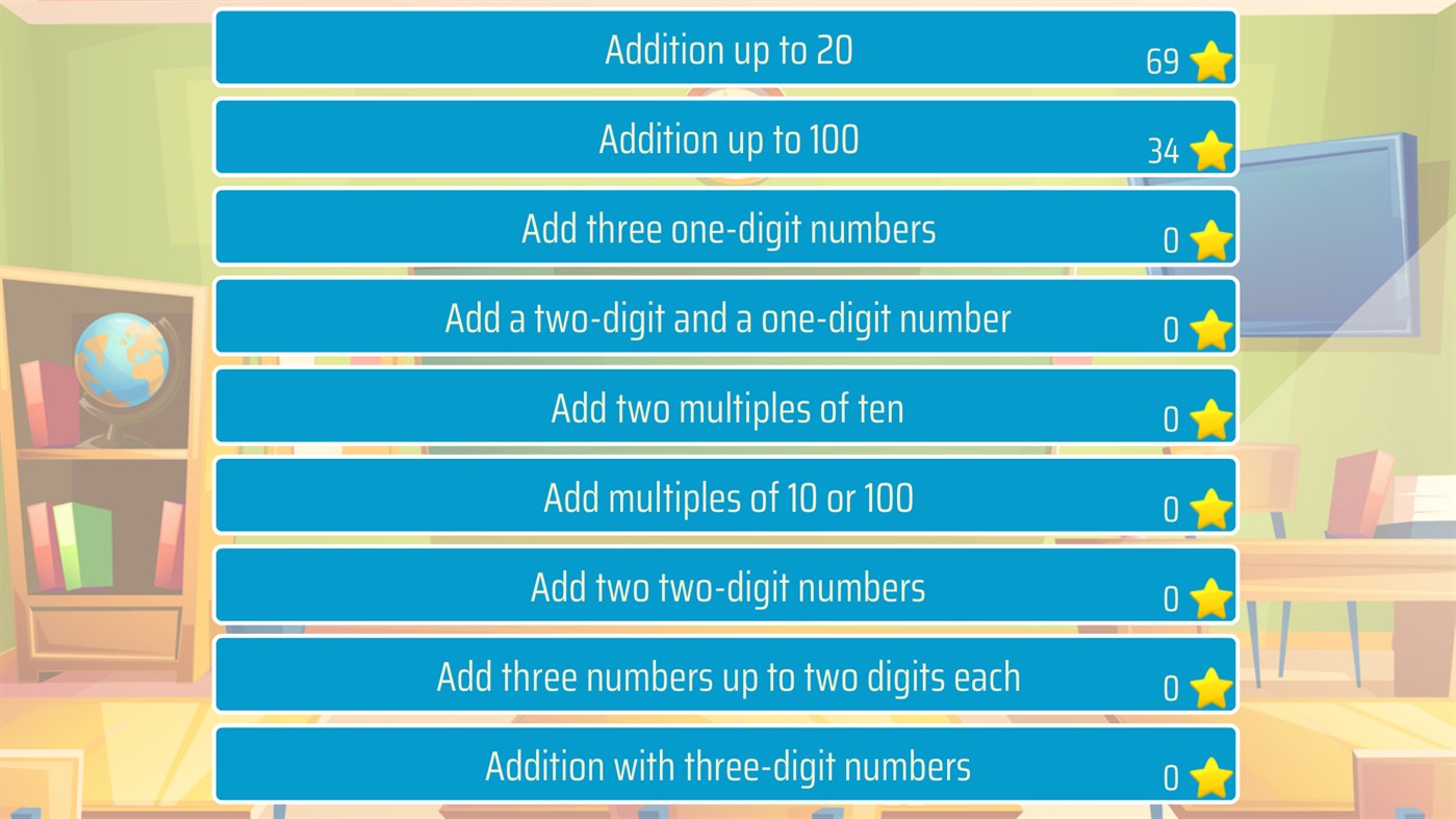 #1. Second grade Math - Addition (Windows) Podle: Sergey Malugin