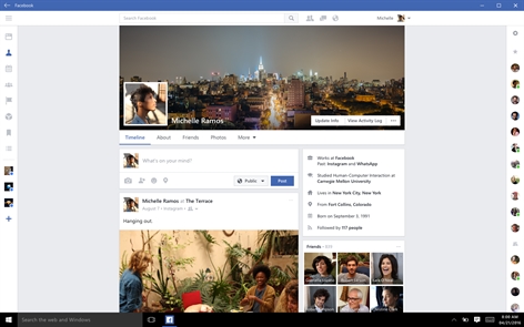 Facebook (Beta) Screenshot
