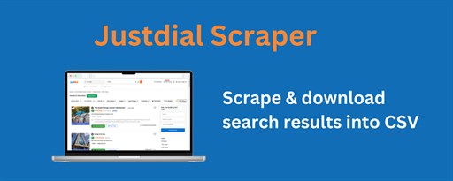 Justdial Scraper marquee promo image