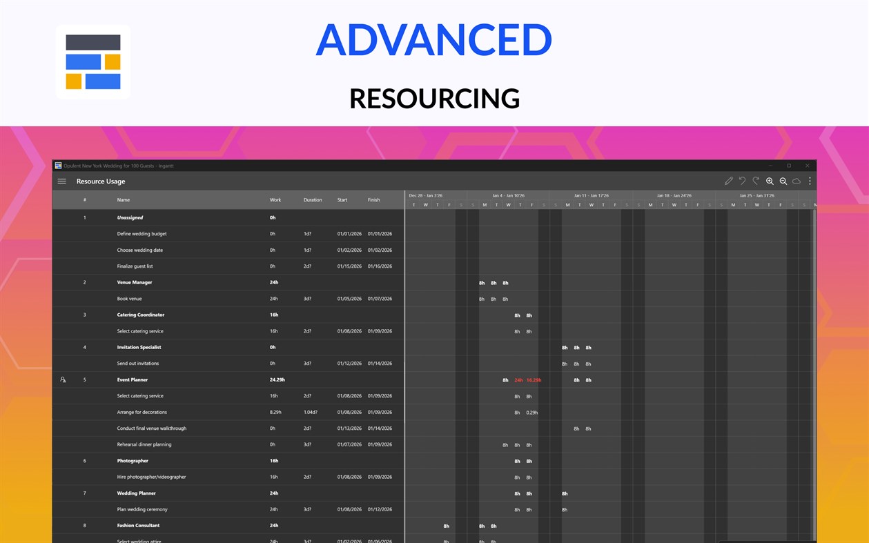 #5. Ingantt: Gantt chart project planner with AI (Windows) 由: Ingantt Development