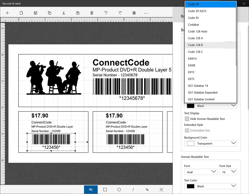 #4. Barcode Fonts Trial (Windows) 由: barcoderesource.com