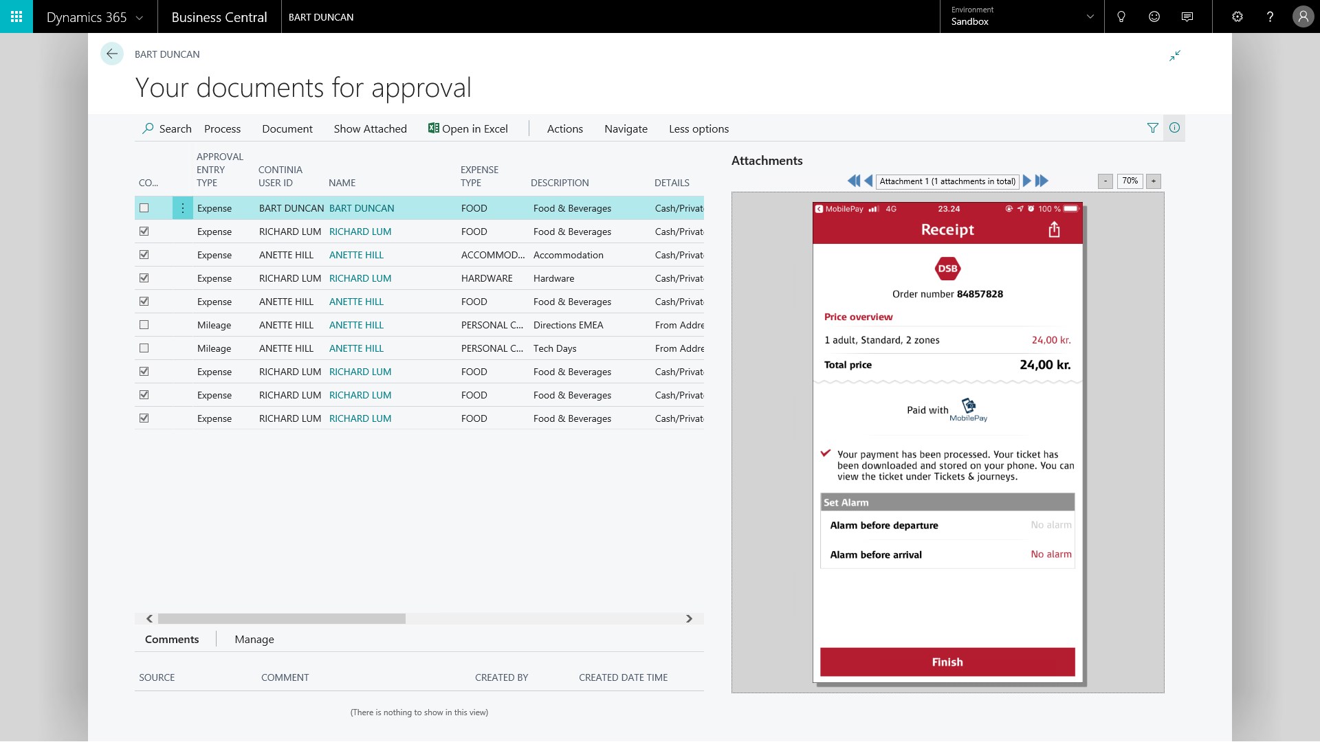 Snapshot 4 of Continia Expense Management