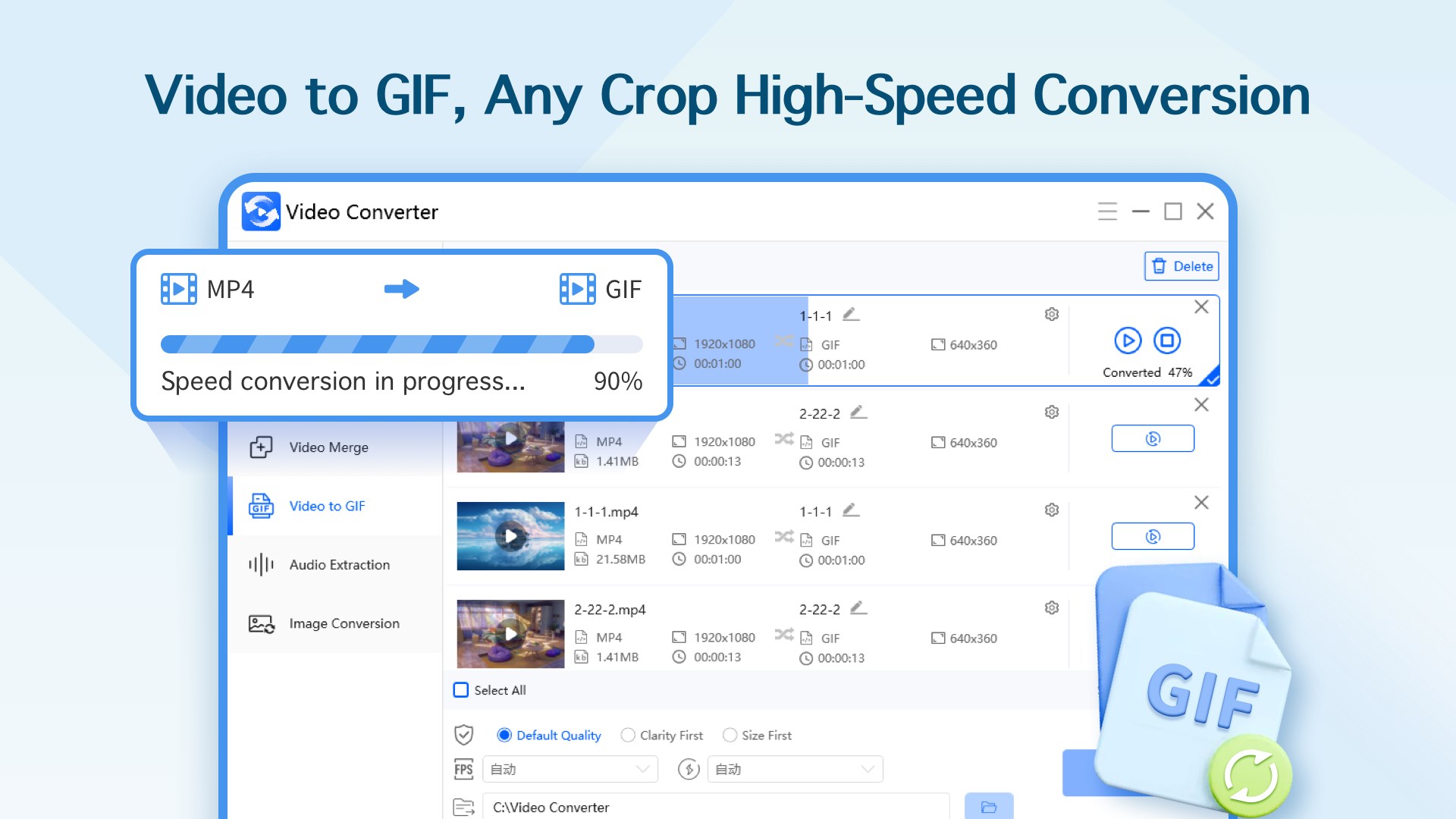 Video Converter - MP4 MOV & AVI Conversion screenshot