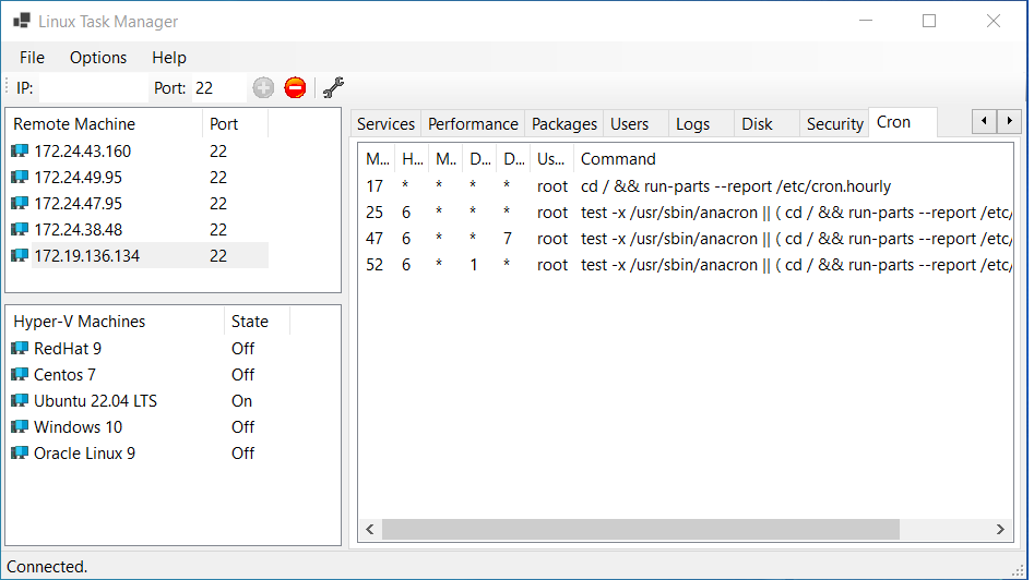 Linux Process Manager Screenshot