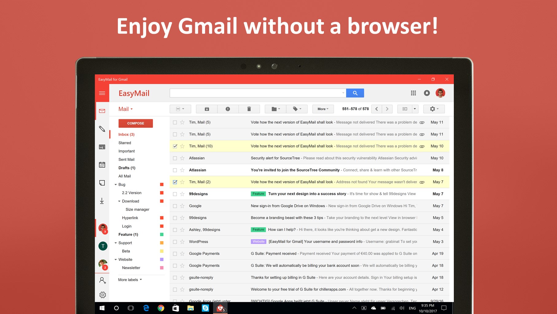 gmail para pc windows 10