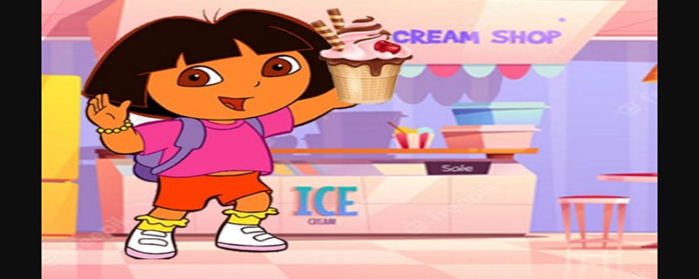 Ice Cream Maker With Dora Game marquee promo image