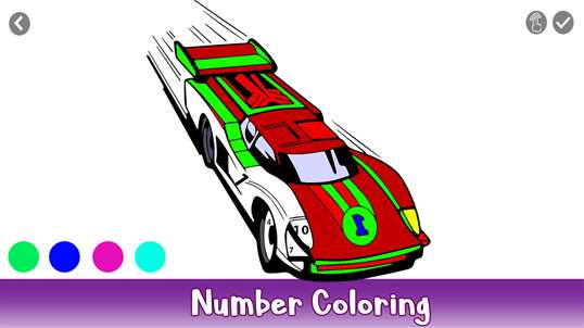 Racing Cars Color By Number - Vehicles Coloring Book screenshot 3