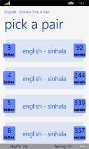 English - Sinhala Pick A Pair screenshot 1