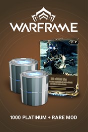 Warframe®: 1.000 Platinum + zeldzame mod