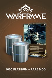 Warframe®: 1000 من البلاتنيوم + تعديل نادر