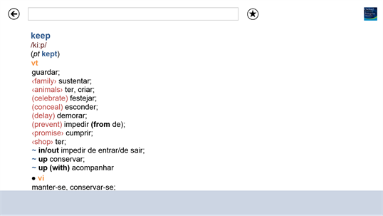 Oxford Essential Portuguese Dictionary screenshot 6