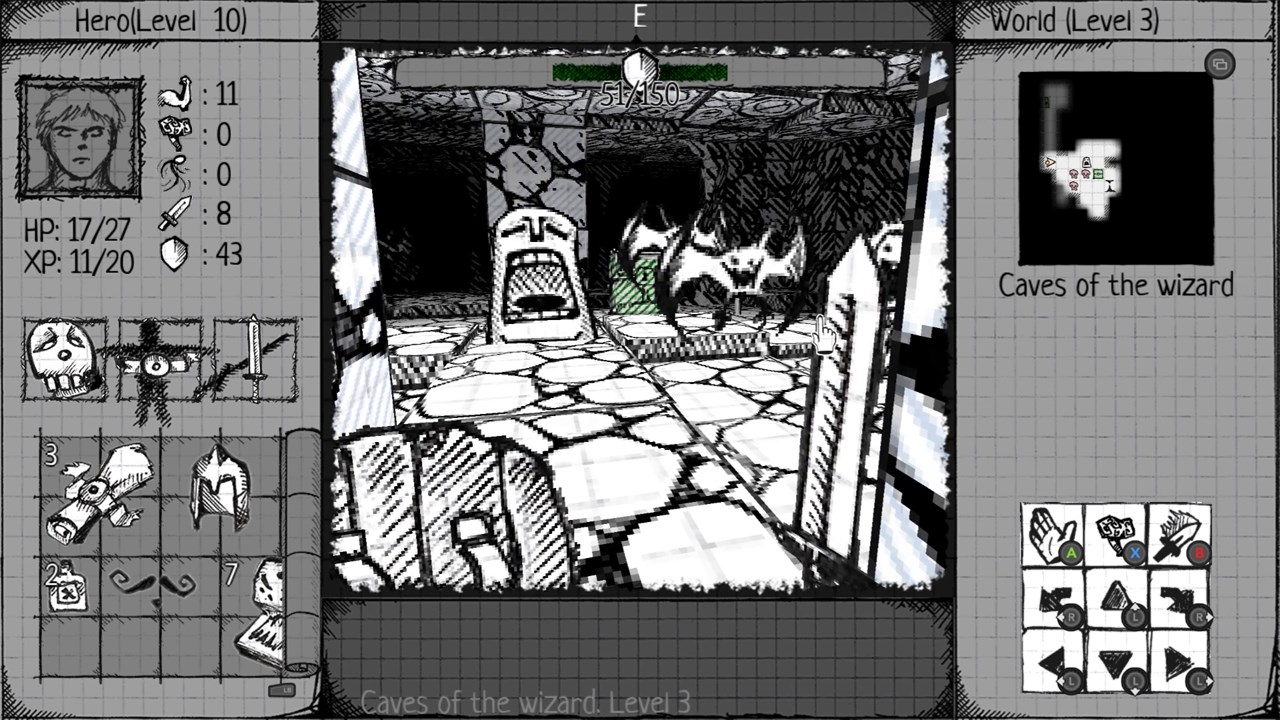 Drawngeon: Dungeons of Ink and Paper screenshot 2