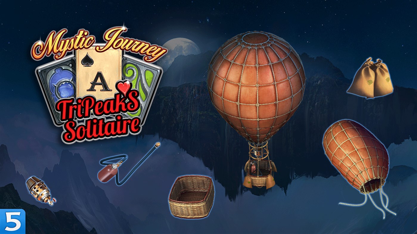 #3. Mystic Journey: Tri Peaks Solitaire (Windows) By: FIVE-BN STUDIO