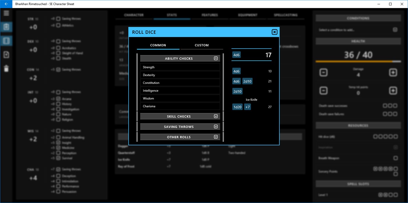 #5. 5E Character Sheet (Windows) 来自: Habitual Indolence