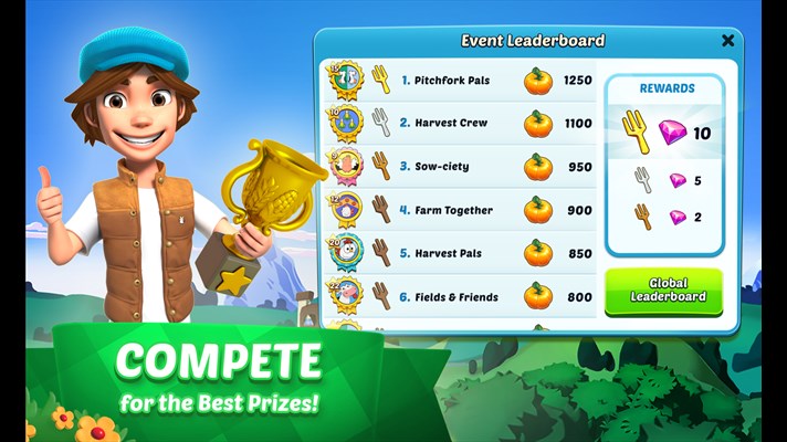 Screenshot: COMPETE for the Best Prizes!