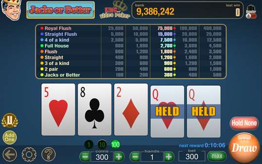 King Of Video Poker Multi Hand screenshot 4