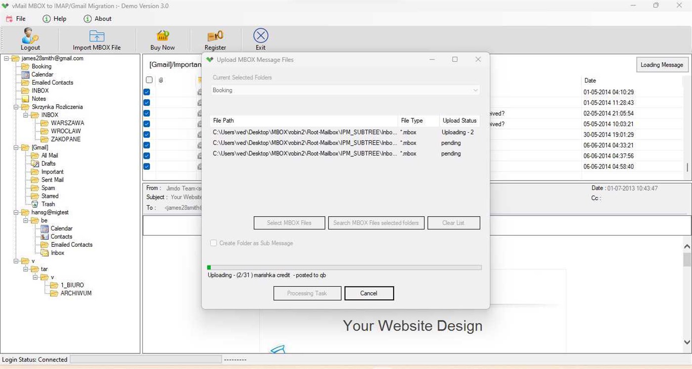 #6. MBOX to IMAP Migration (Windows) Podle: VARTIKA SOFTWARE PRIVATE LIMITED