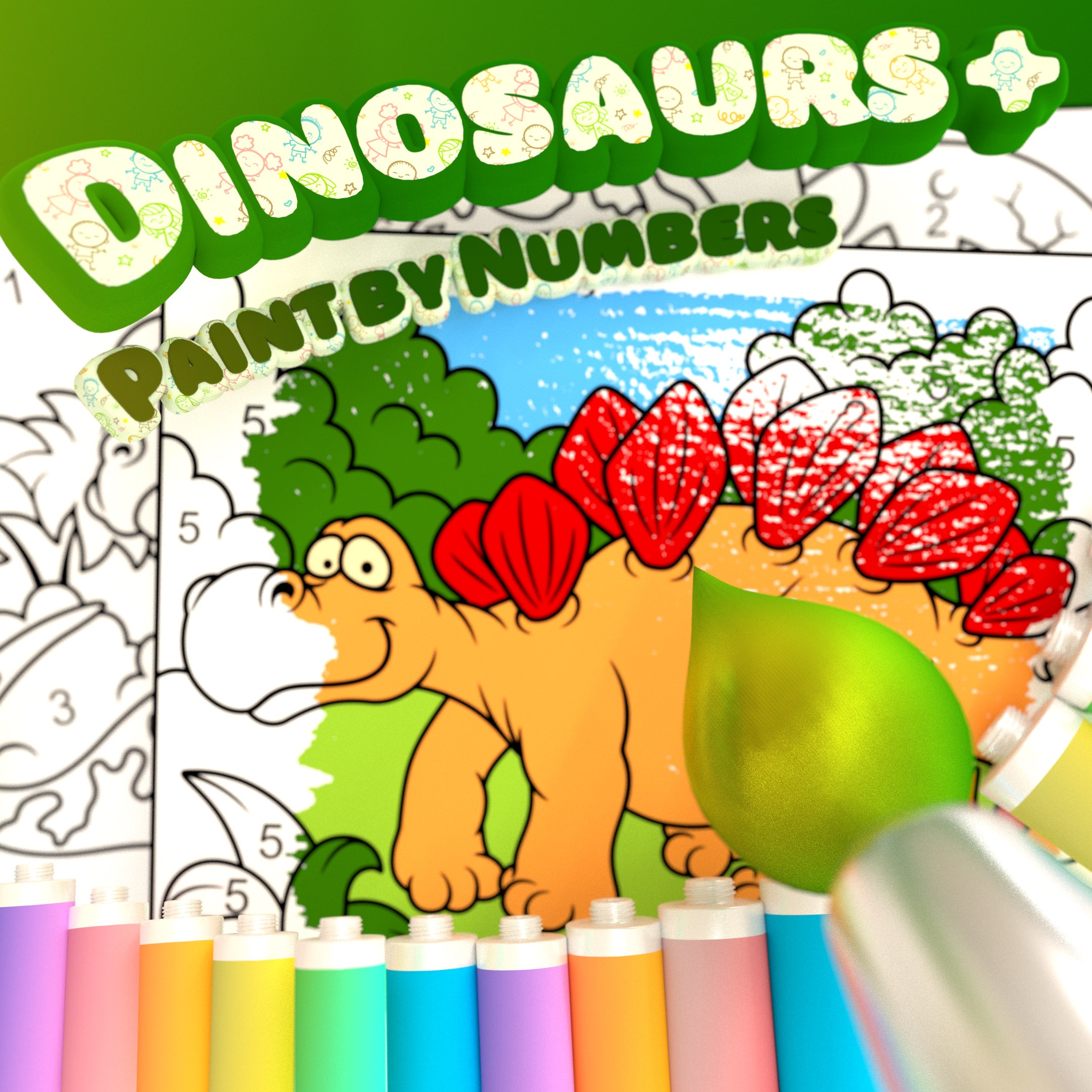 Paint by Numbers - Dinosaurs +