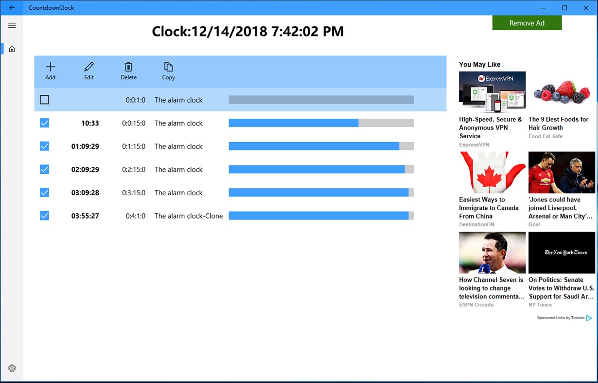 #1. CountdownClock (Windows) Bởi: GreatShip