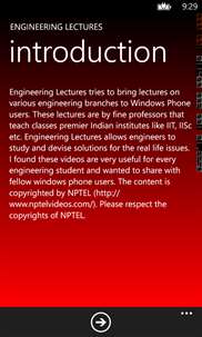 Engineering Lectures screenshot 1