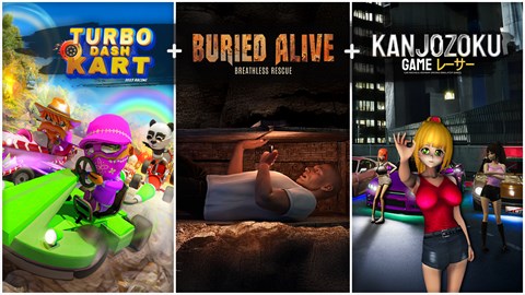 Turbo Dash Kart & Buried Alive & Kanjozoku Game