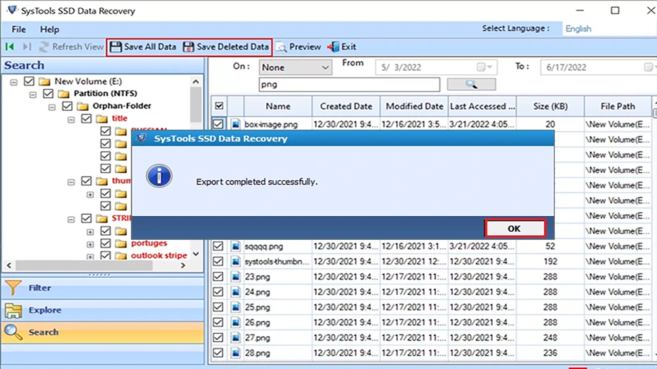 Snapshot 5 of SysTools SSD Data Recovery
