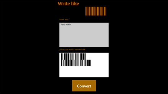 Write Like Barcodes screenshot 1