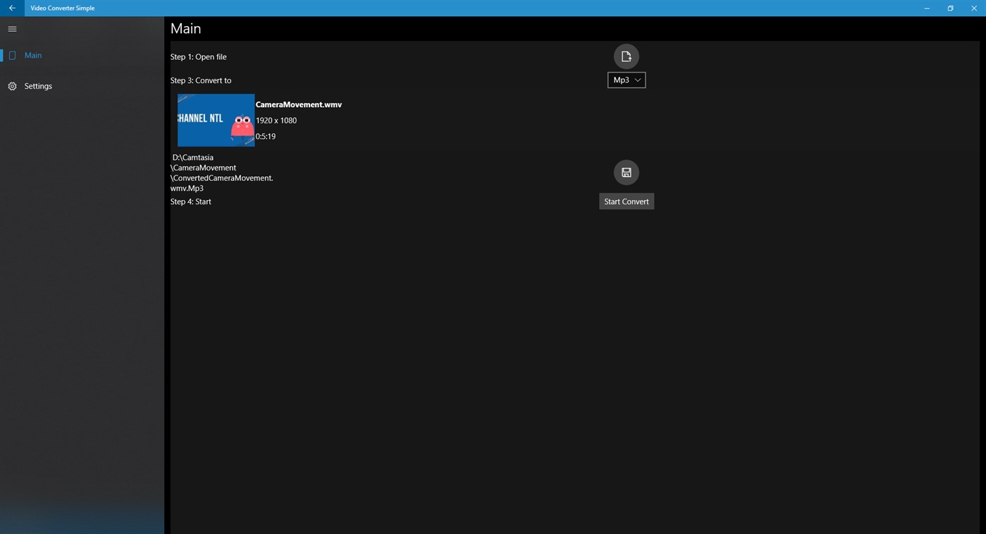 #3. Video Converter Simple (Windows) 由: NTL Dev