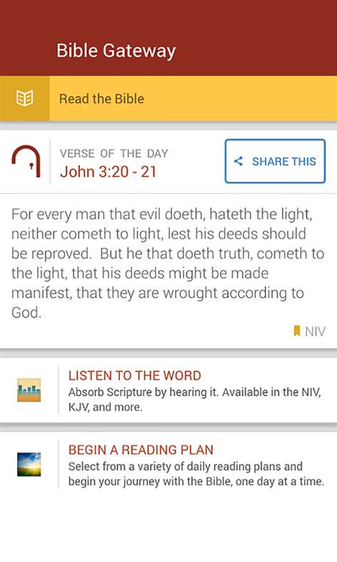 Bible Gateway Mobile Screenshots 1