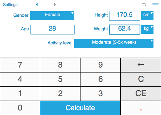 Smart TDEE Calculator screenshot 1