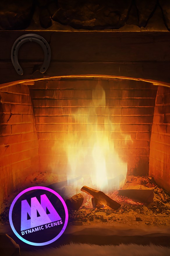 AAA Dynamic Scenes - Cozy Fireplace Nook Dynamic Scene Xbox Series X|S and Xbox One cover art