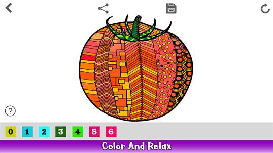 Fruits Color By Number - Powerhouse Coloring Book screenshot 2
