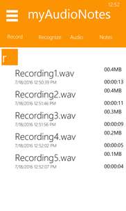 myAudioNotes - Free voice recorder screenshot 5