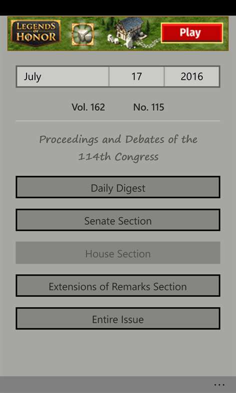 Congressional Record Screenshots 2