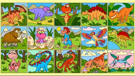 Dinosaurs - Color by Numbers Screenshots 1
